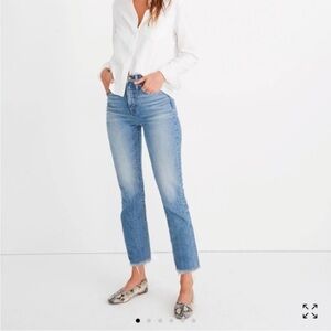 Madewell The Perfect Vintage Jean Cropped with Raw Hem